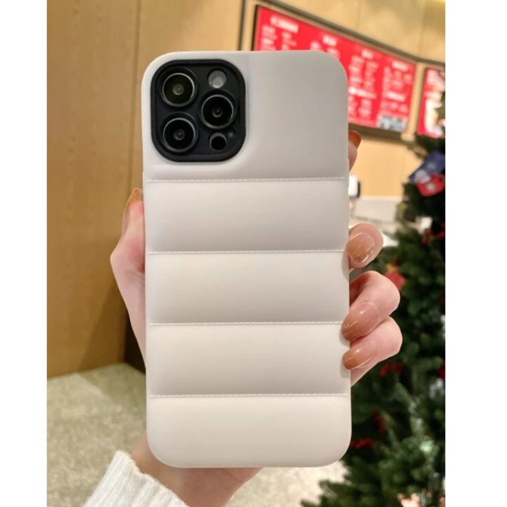 NEW iPhone 13/Pro/Max Plain Puffer Lens Protection iPhone case - Picture 1 of 14